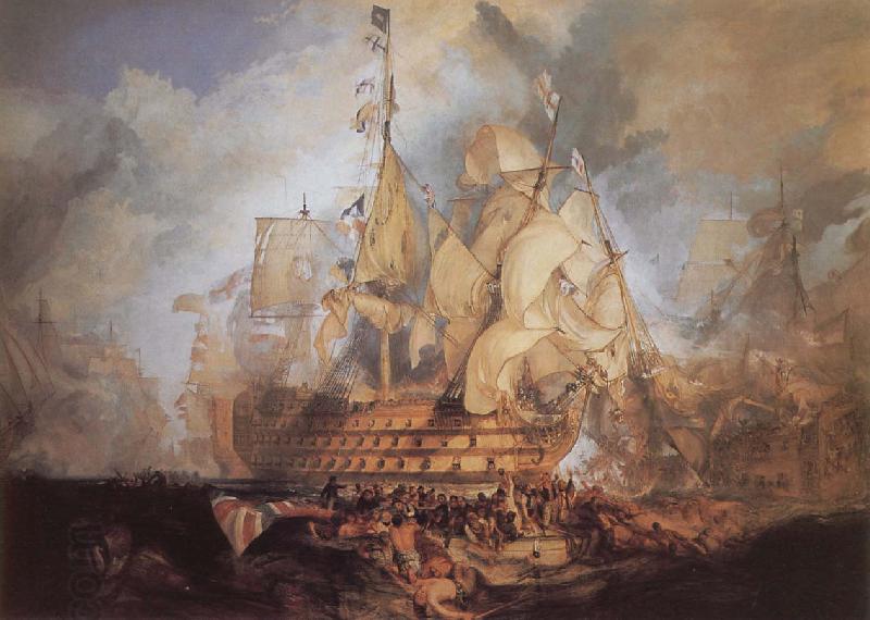 J.M.W. Turner The Battle of Trafalgar oil painting picture